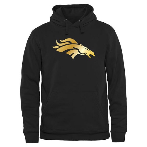 NFL Men's Denver Broncos Pro Line Black Gold Collection Pullover Hoodie